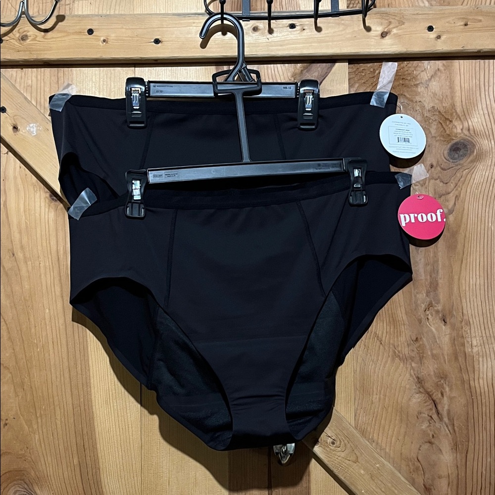 Proof Black High-Waist Briefs Women's Overnight Absorbency